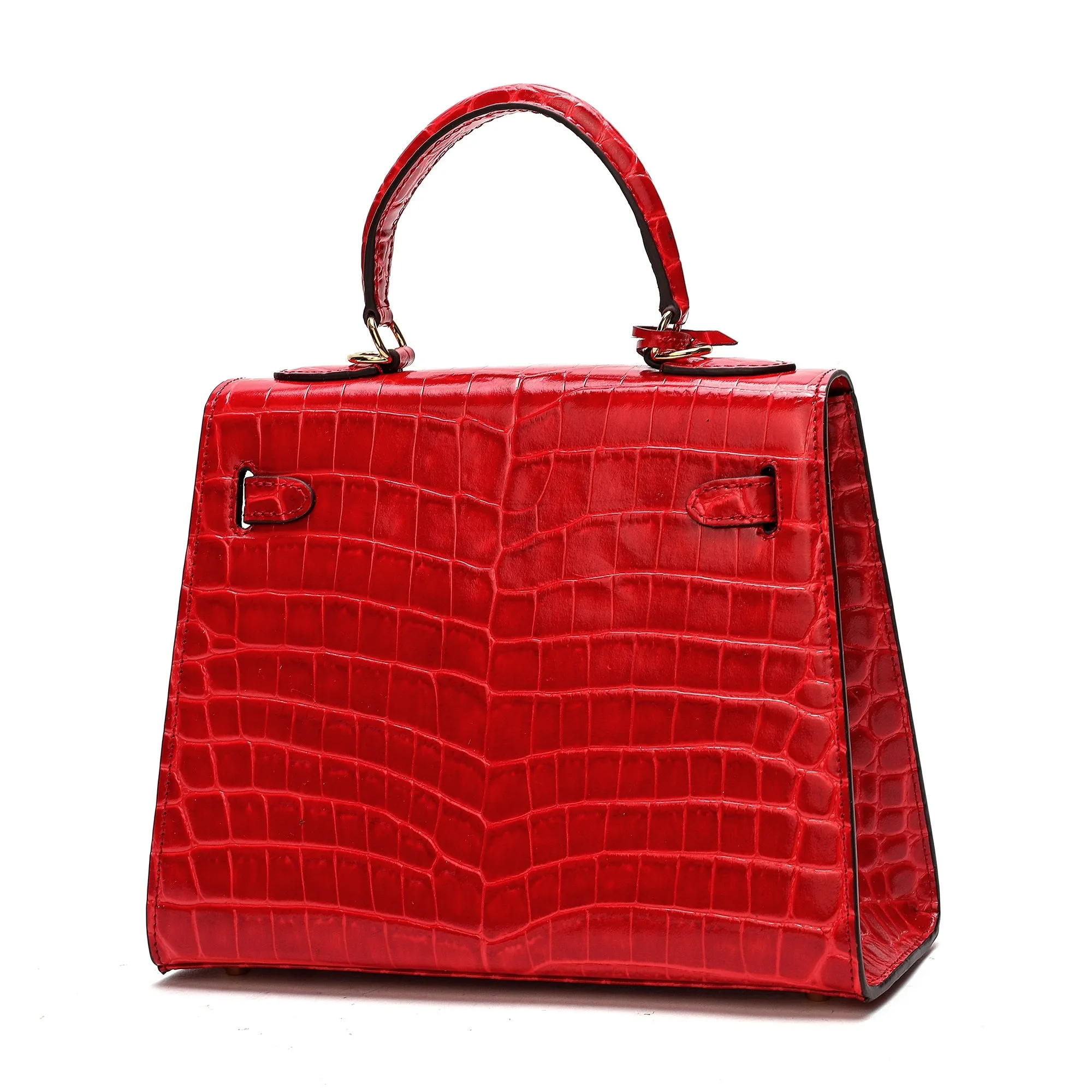 Tiffany & Fred Alligator Embossed Leather Grace Satchel