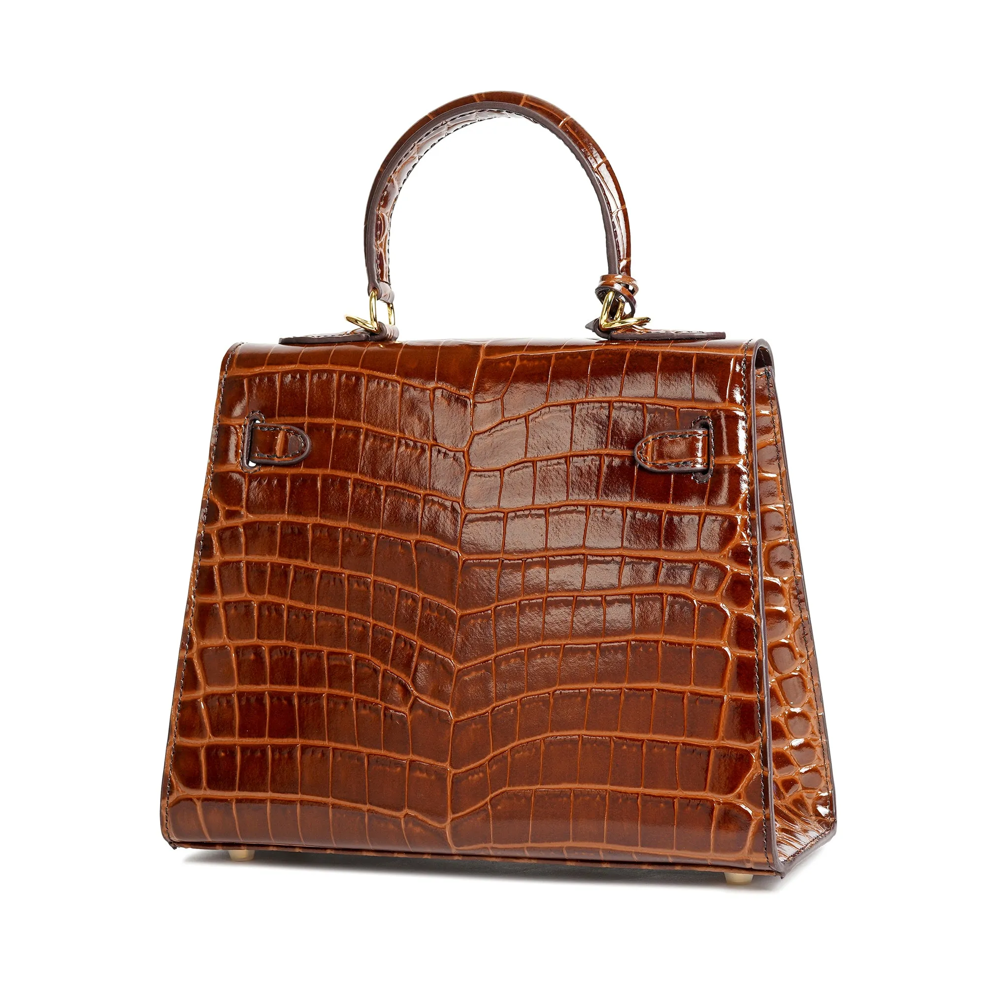 Tiffany & Fred Alligator Embossed Leather Grace Satchel