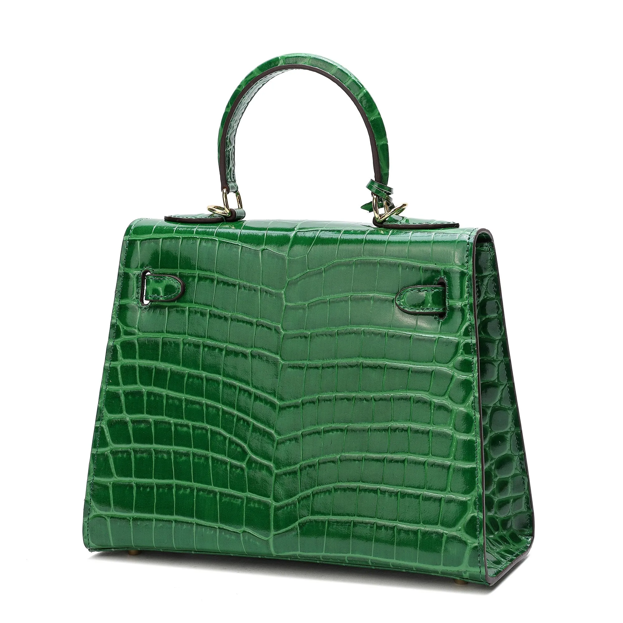 Tiffany & Fred Alligator Embossed Leather Grace Satchel