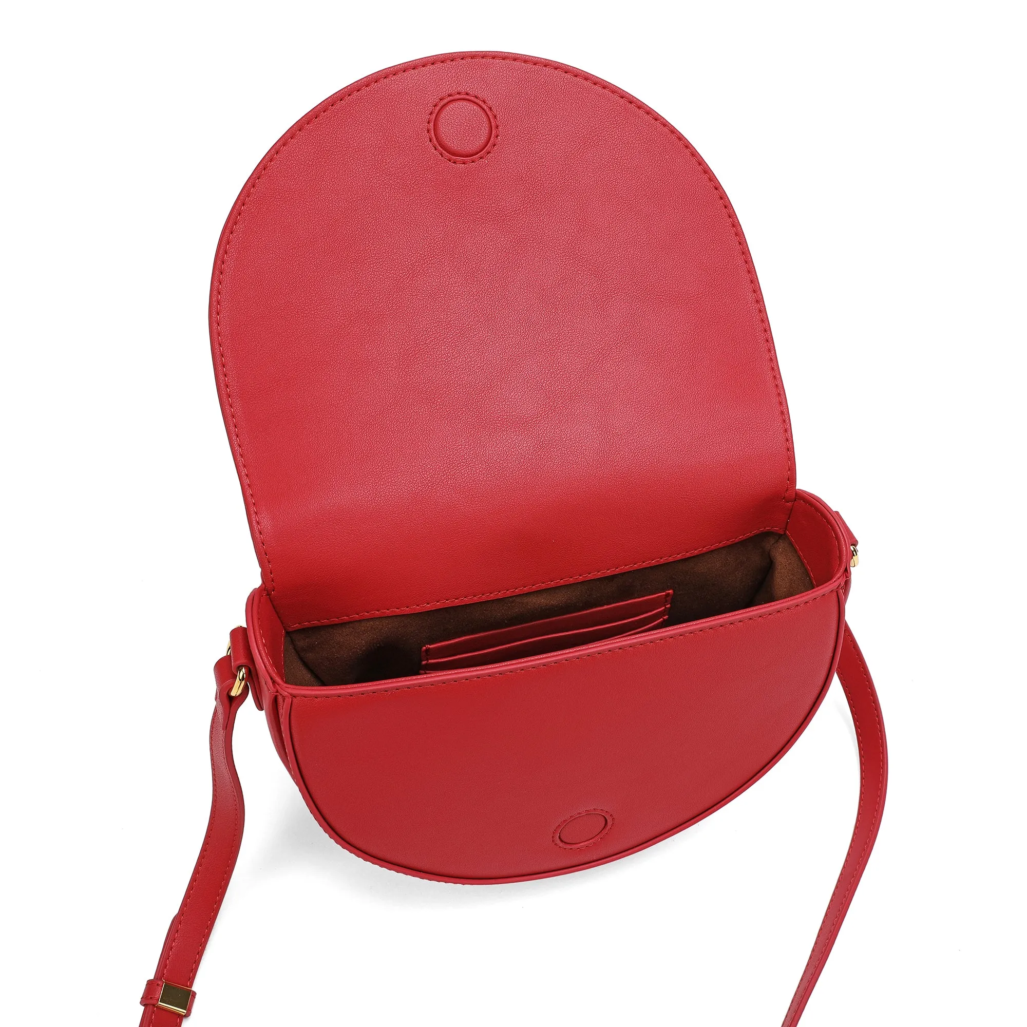 Tiffany & Fred  Front Bow Smooth Leather Shoulder Bag