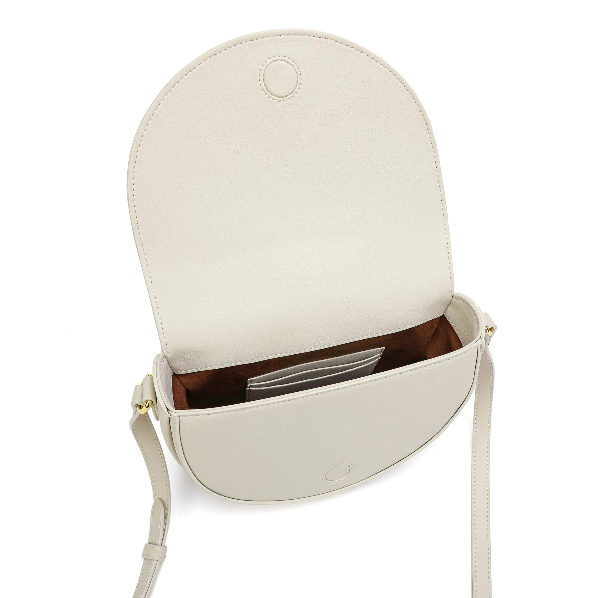 Tiffany & Fred  Front Bow Smooth Leather Shoulder Bag