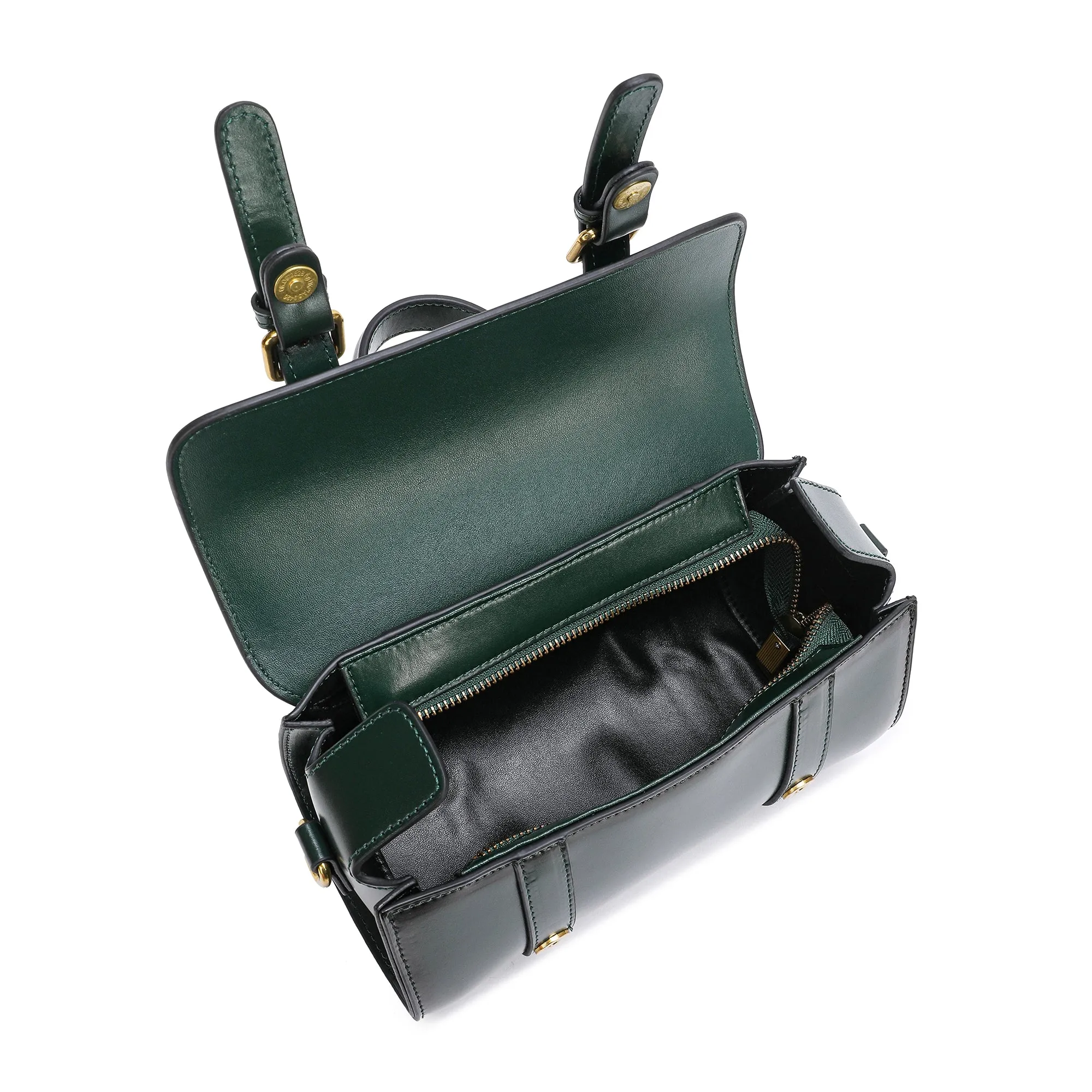 Tiffany & Fred Smooth Leather Barrel Shape Crossbow Bag