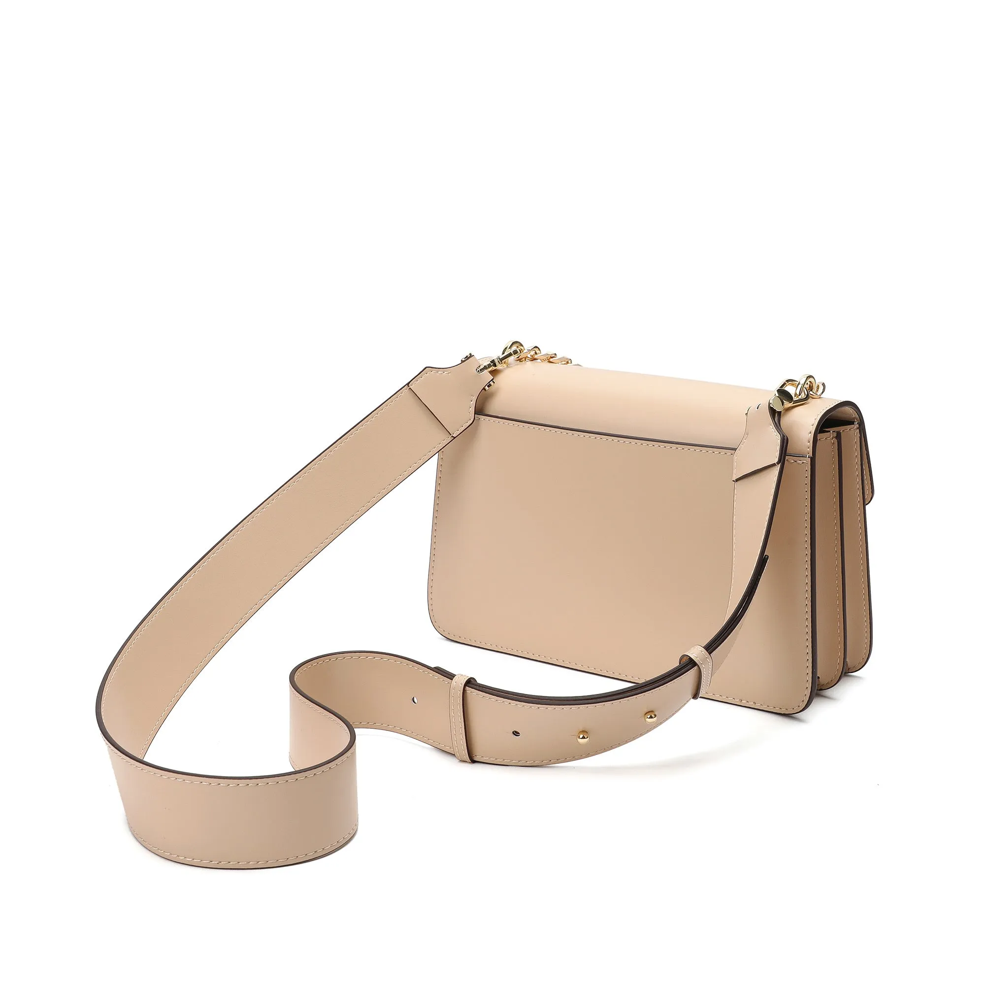 Tiffany & Fred Smooth Leather Foldover Shoulder Bag