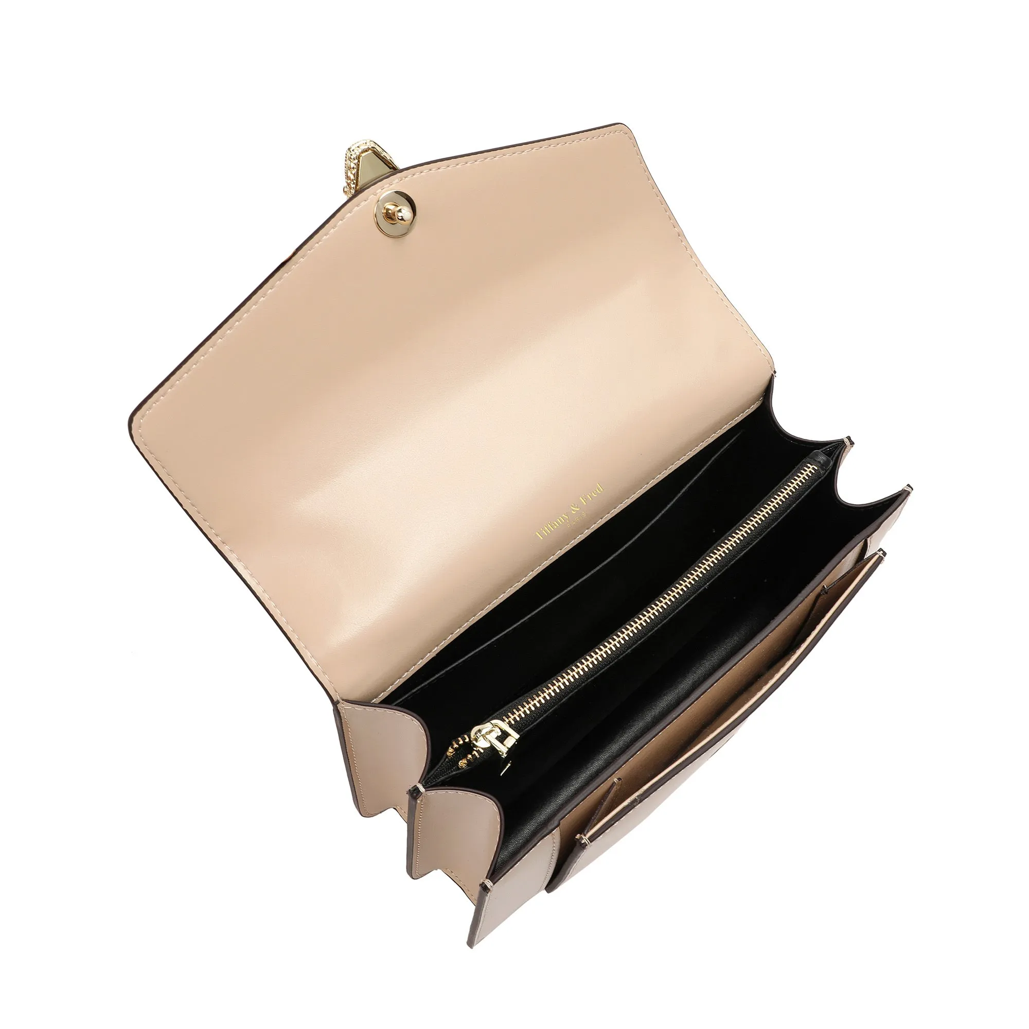 Tiffany & Fred Smooth Leather Foldover Shoulder Bag
