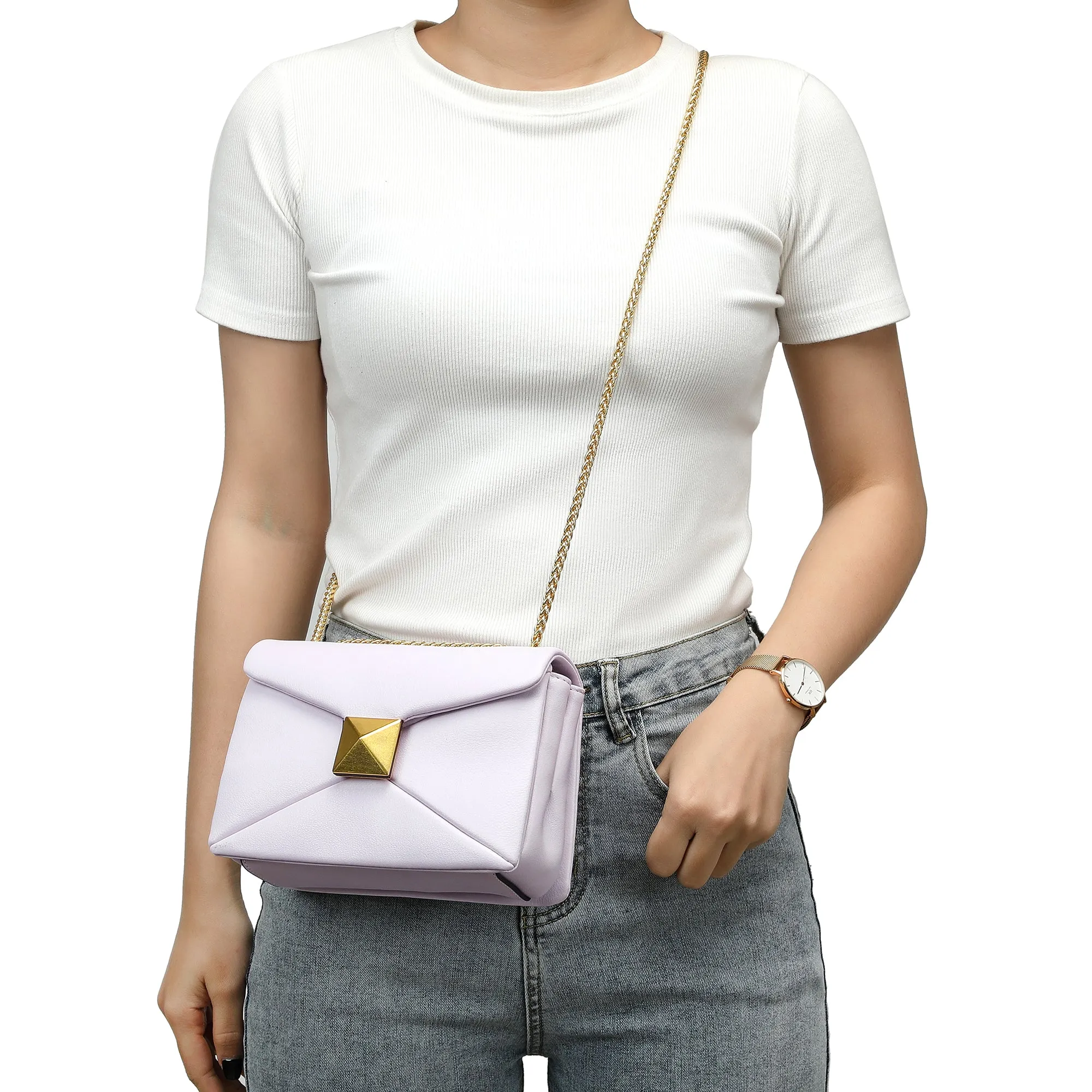 Tiffany & Fred Smooth Nappa Leather Shoulder Bag