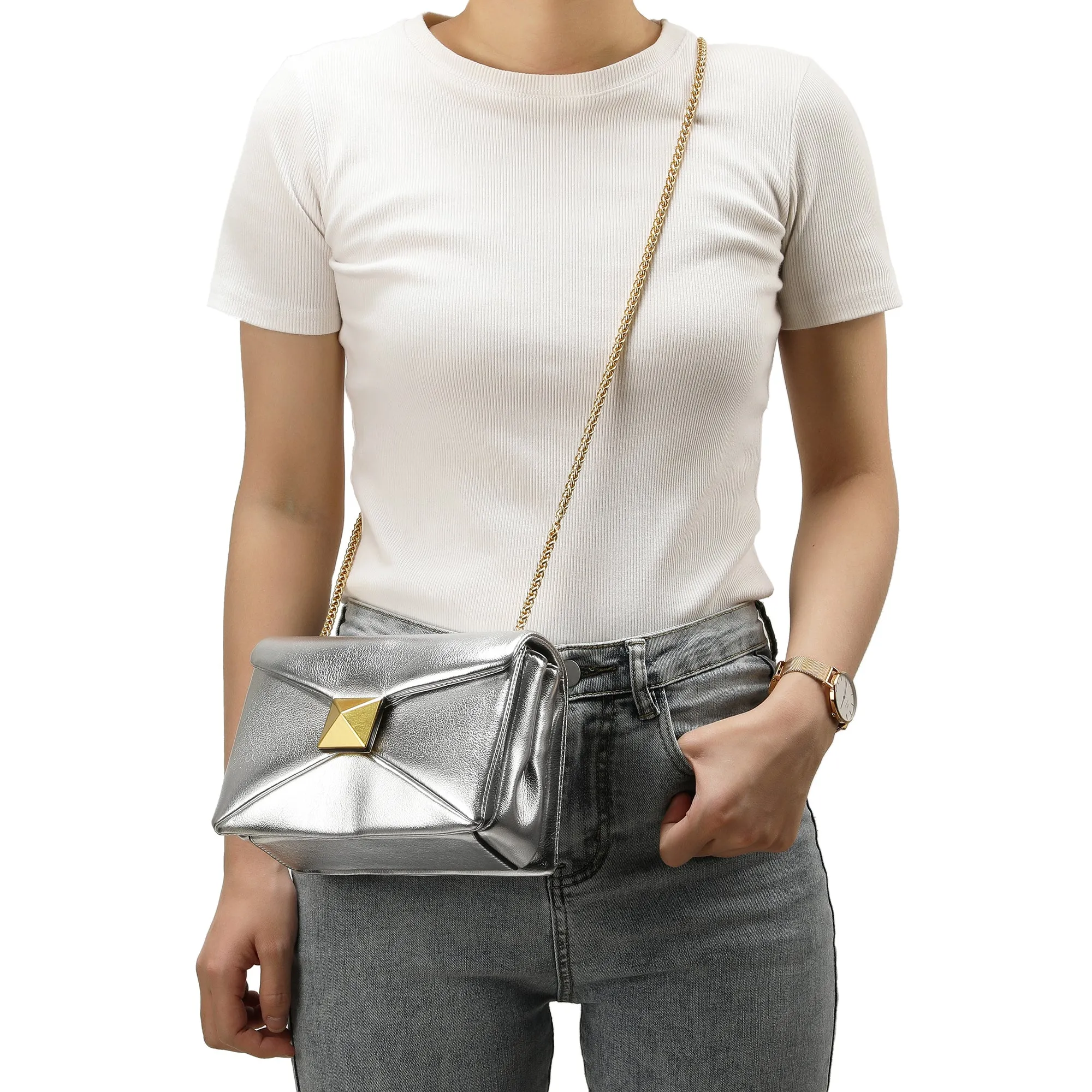 Tiffany & Fred Smooth Nappa Leather Shoulder Bag