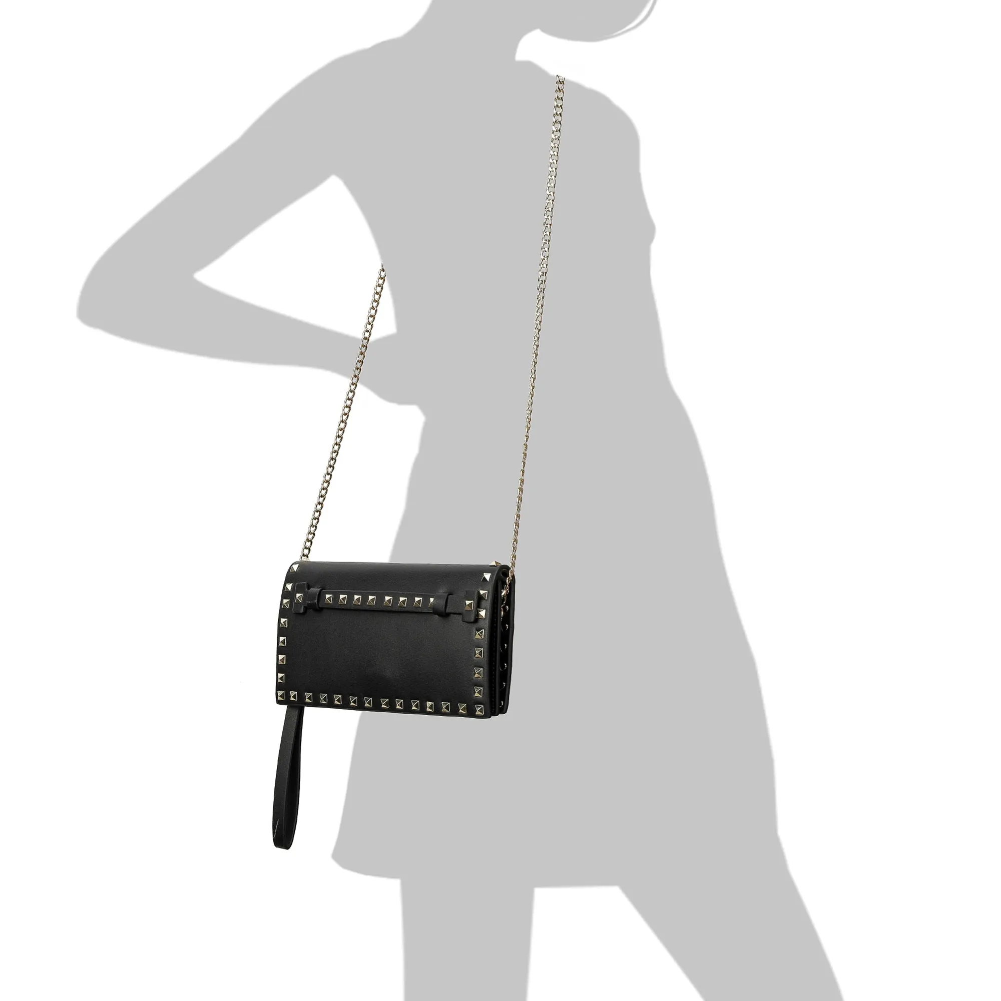 Tiffany & Fred Studded Shoulder/Clutch Bag