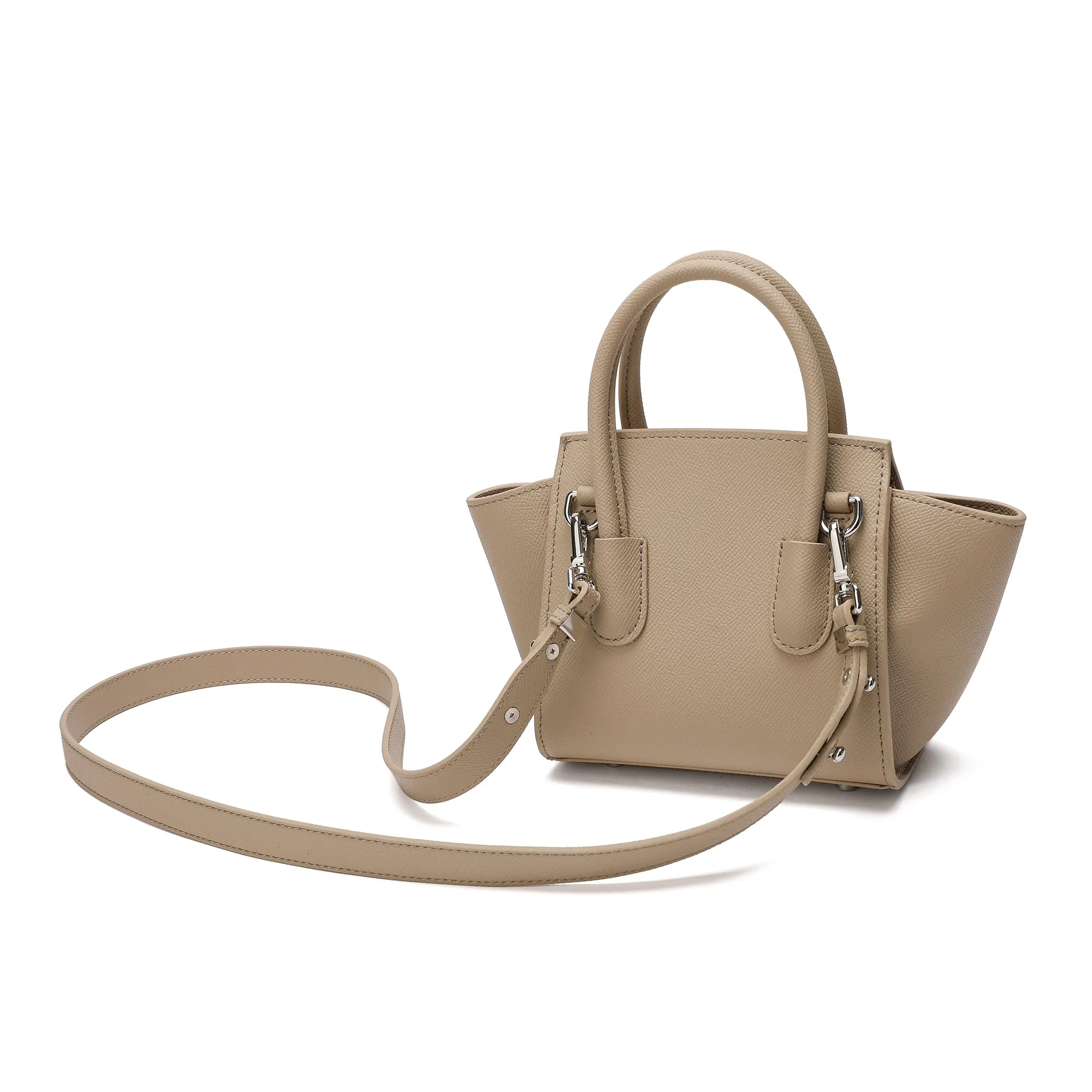 Tiffany & Fred Top-handle Full-grain Leather Bag