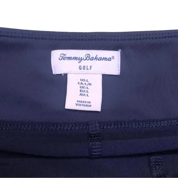Tommy Bahama Active Navy Blue Ruffle Golf Skort Skirt Size Large Tennis Athletic