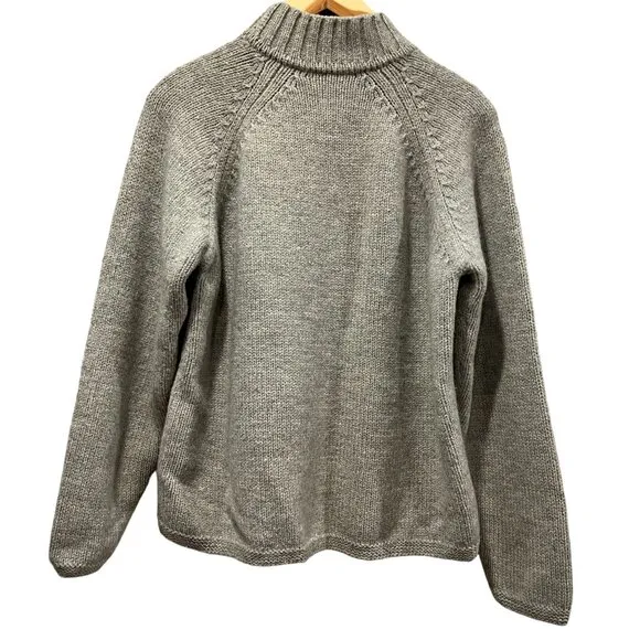 Tommy Hilfiger Vintage Chunky Pullover Wool Sweater, Gray XL