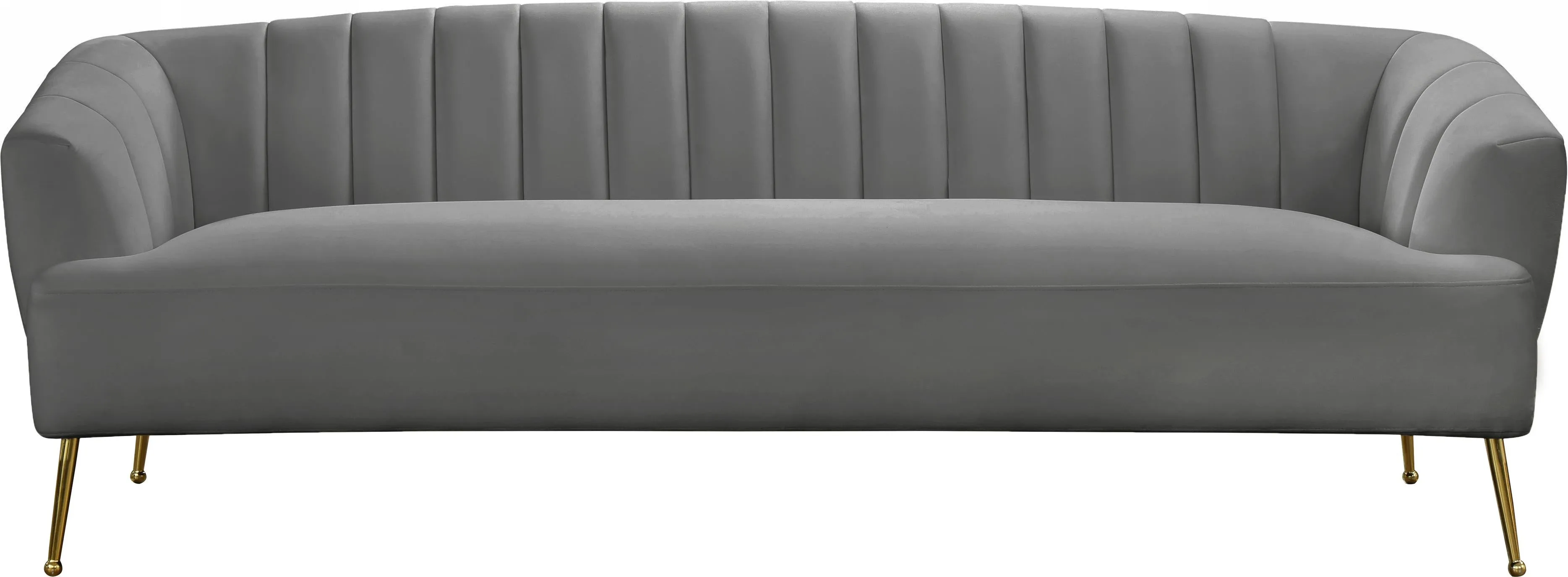 Tori Grey Velvet Sofa