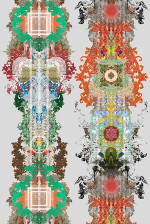 totem damask velvet fabric