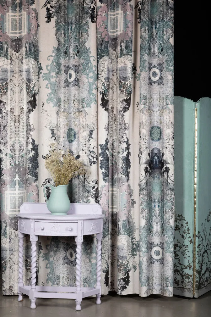 totem damask velvet fabric
