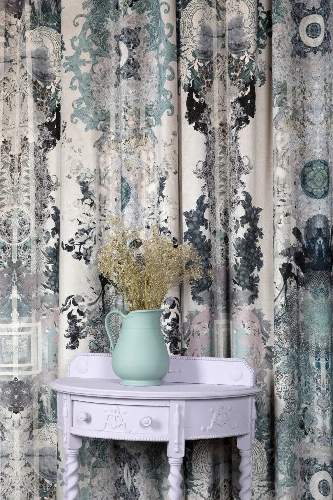 totem damask velvet fabric