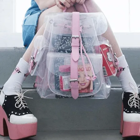 Transperant Pastel Backpack SD00596