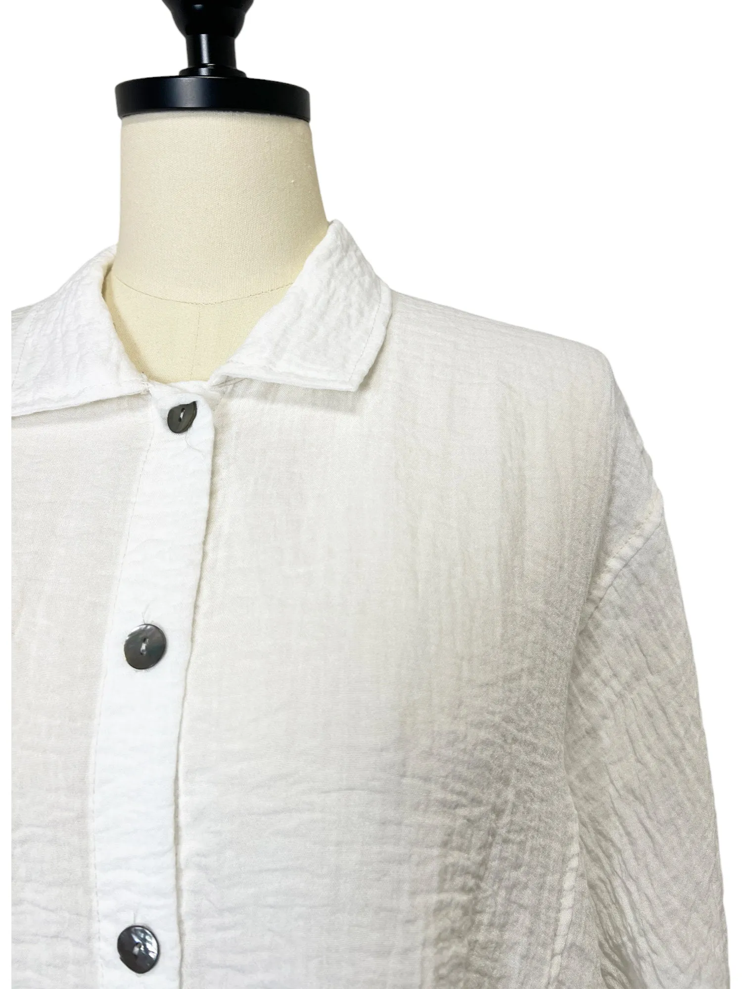 Travel Camp Shirt in Paper White
