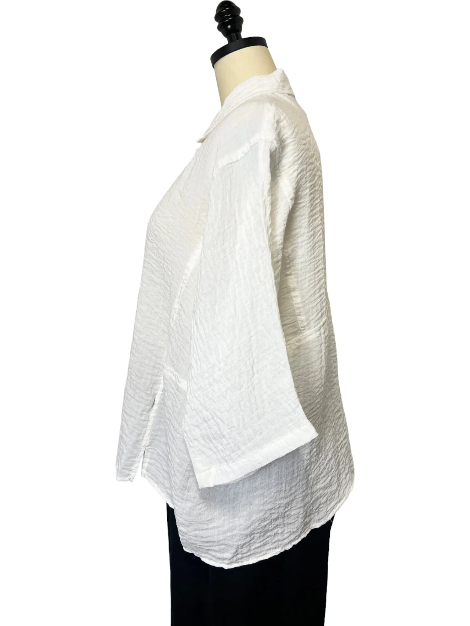 Travel Camp Shirt in Paper White