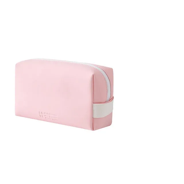 Travel Cosmetic Pu Cute Candy Colors Makeup Waterproof Bag