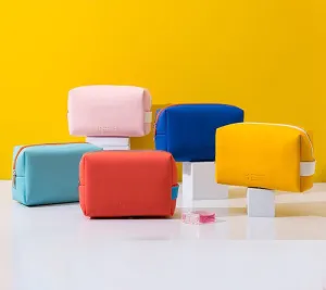Travel Cosmetic Pu Cute Candy Colors Makeup Waterproof Bag