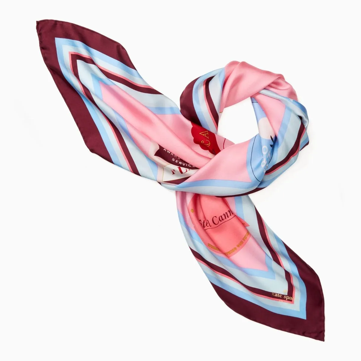 Travel Stickers Square Scarf
