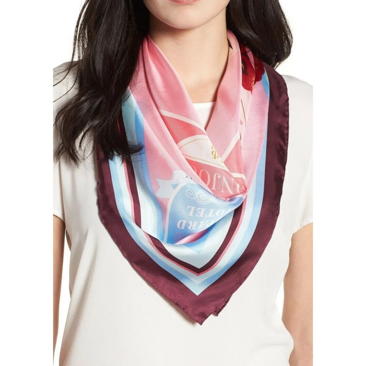 Travel Stickers Square Scarf