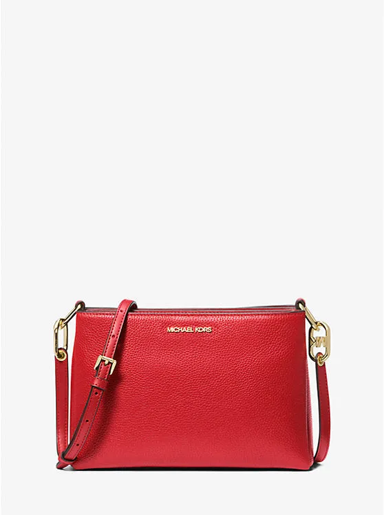 Trisha Medium Pebbled Leather Crossbody Bag