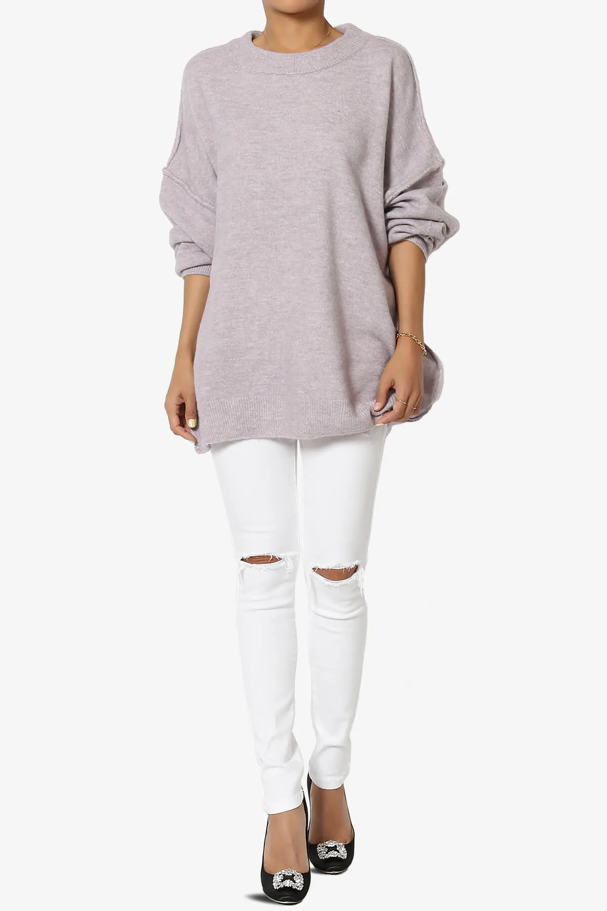 Troopa Oversized Melange Sweater PLUS