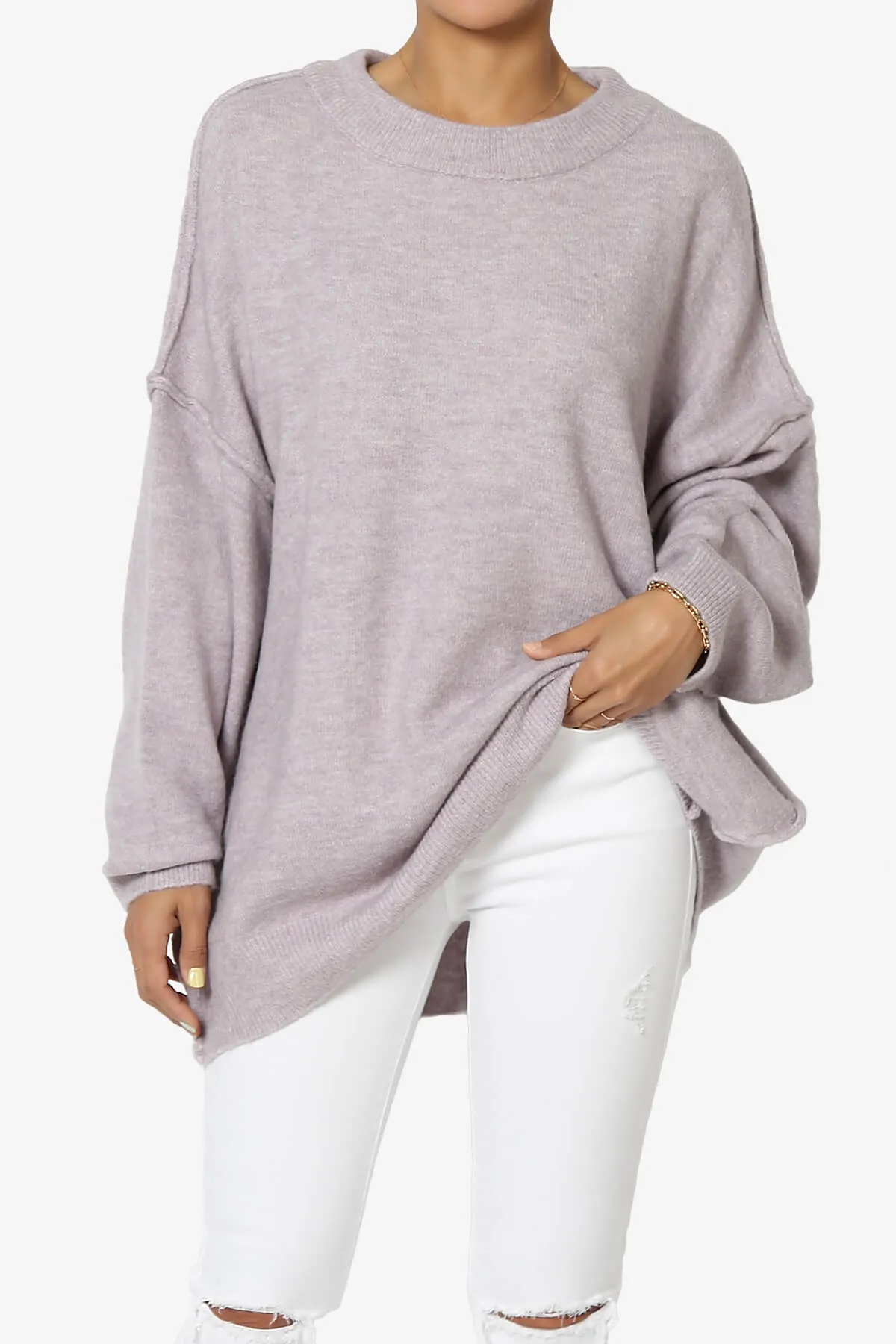 Troopa Oversized Melange Sweater PLUS