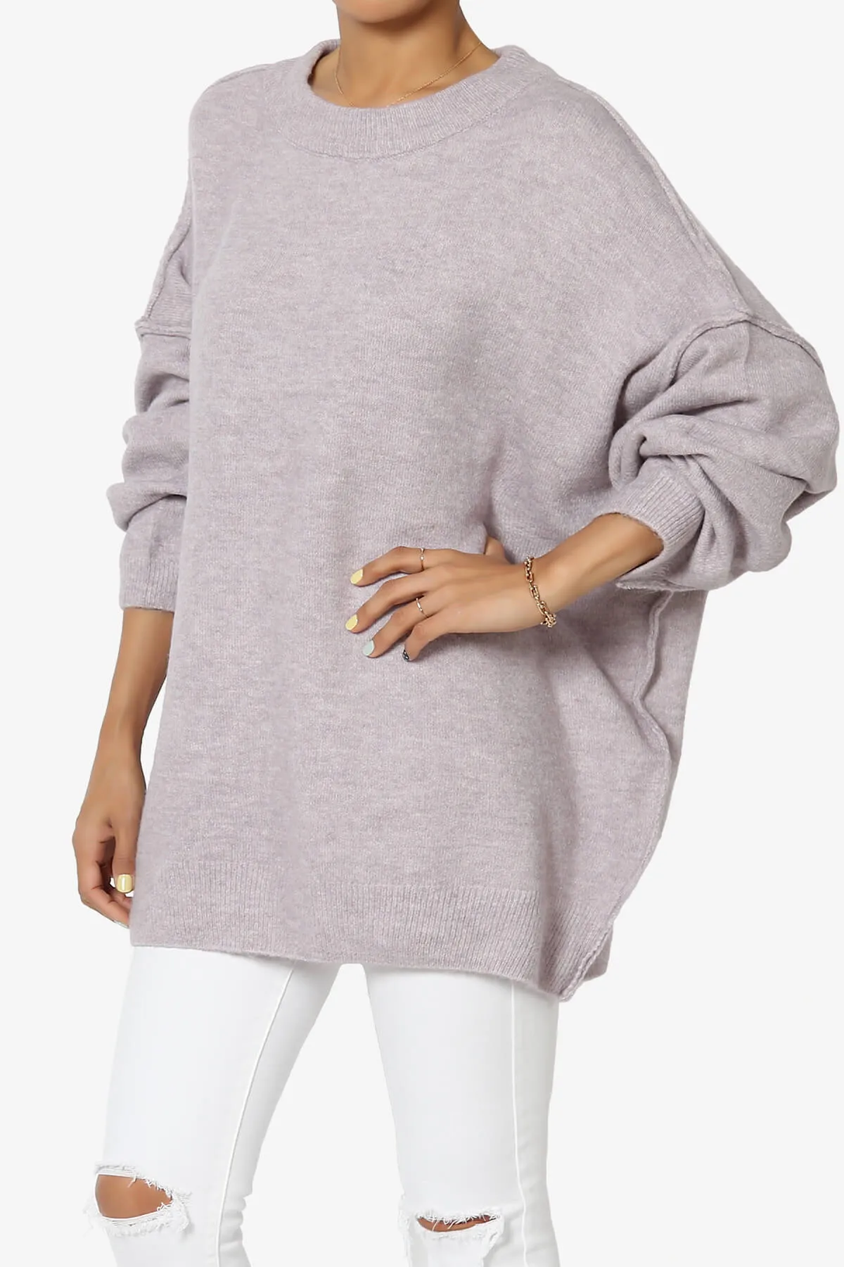 Troopa Oversized Melange Sweater PLUS