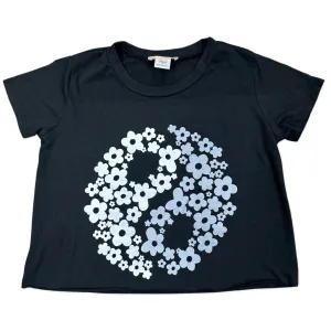 Tweenstyle Floral Yin Yang Black S/S Tee