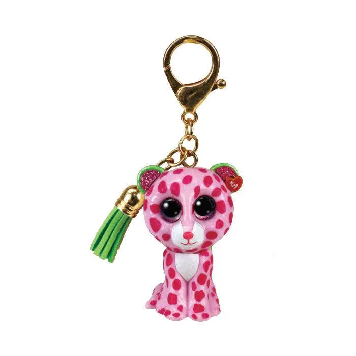 Ty Mini Boo Collectible Clip - Glamour the Pink Leopard