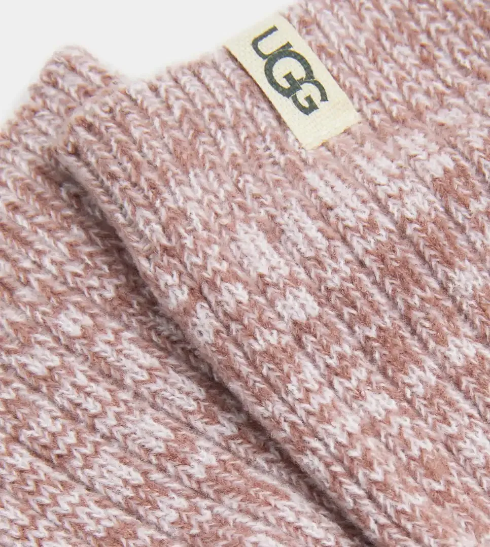 Ugg: Rib Knit Slouchy Crew Sock in Dusk
