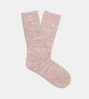 Ugg: Rib Knit Slouchy Crew Sock in Dusk