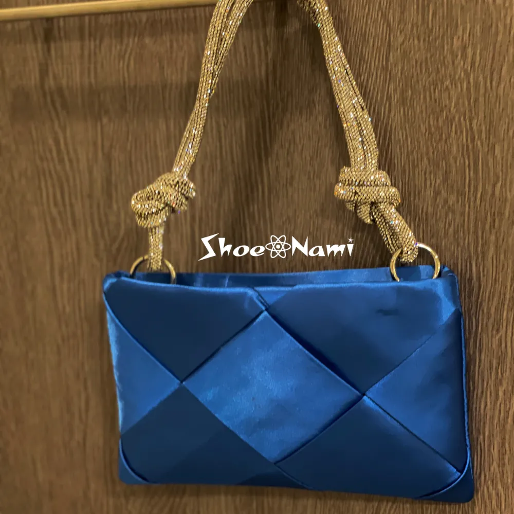 VALKYRIE BAG Blue Satin
