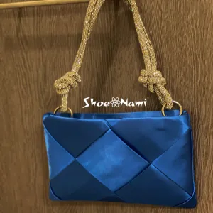 VALKYRIE BAG Blue Satin