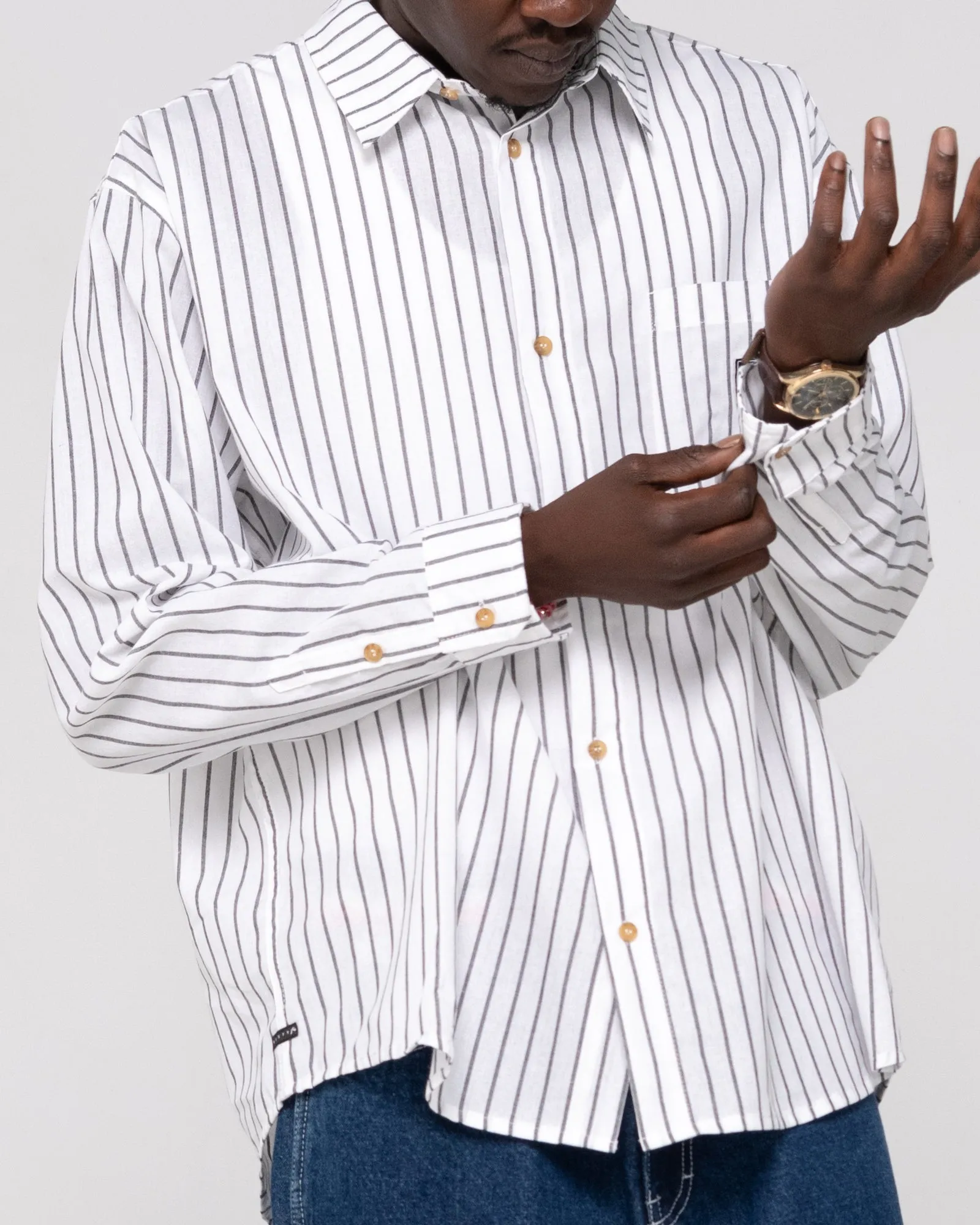 Vallejo Tech Boxy Striped Shirt