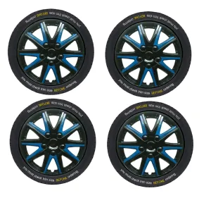 Vauxhall Corsa Black Blue Wheel Trims Covers (2000-2006)