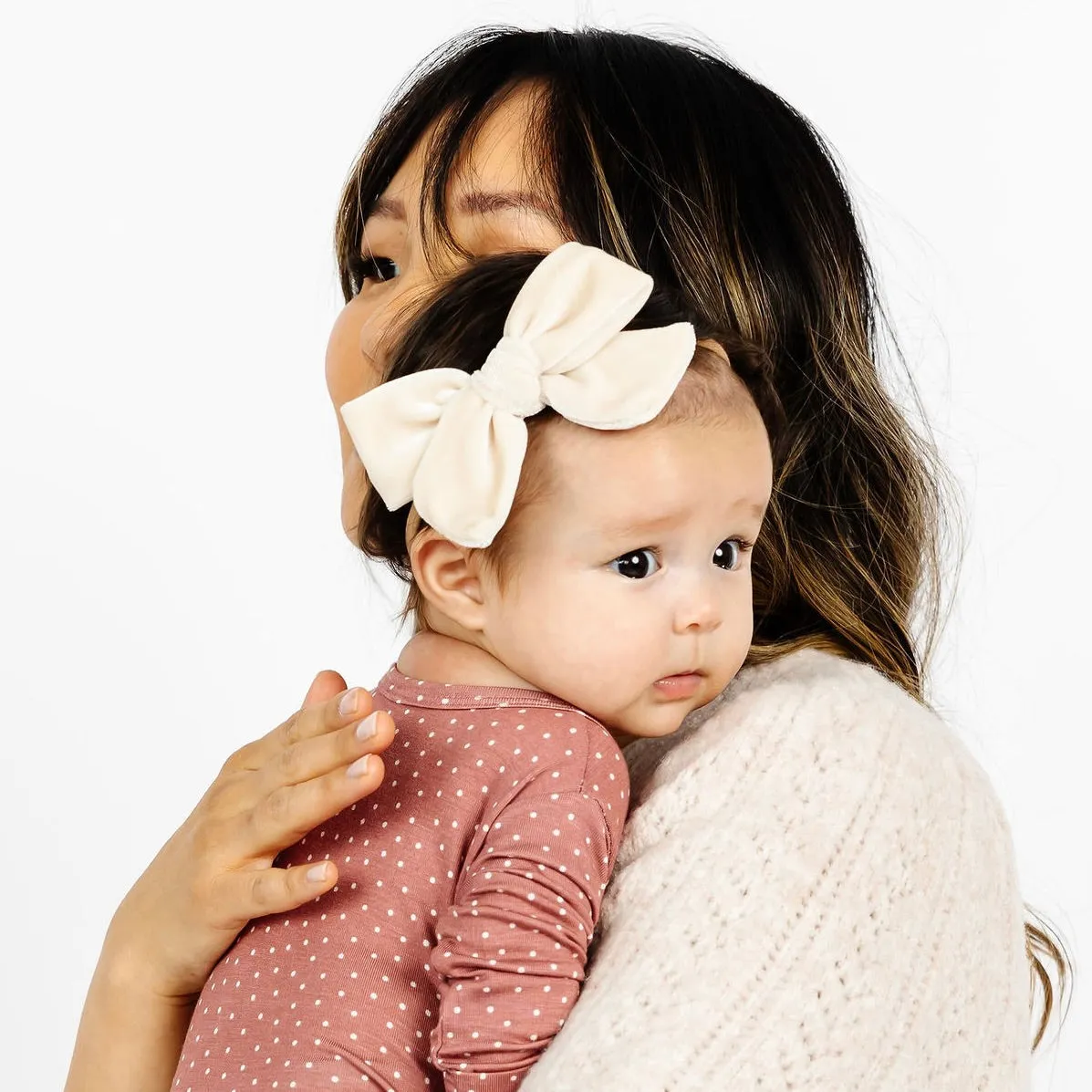 Velvet Bow 3 Pack: Rose Headbands