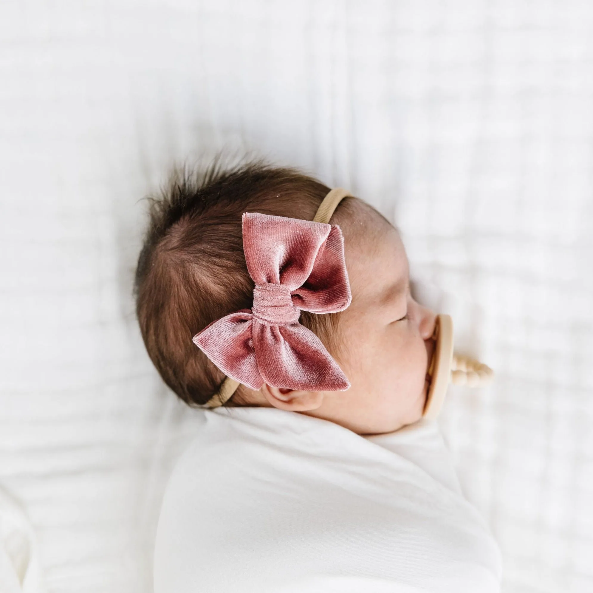 Velvet Bow 3 Pack: Rose Headbands