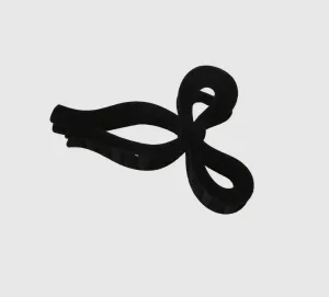 Velvet Bow Hair Claw Clip