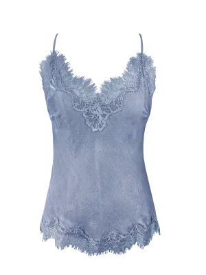 Velvet Coco Bias Cami Ash Blue