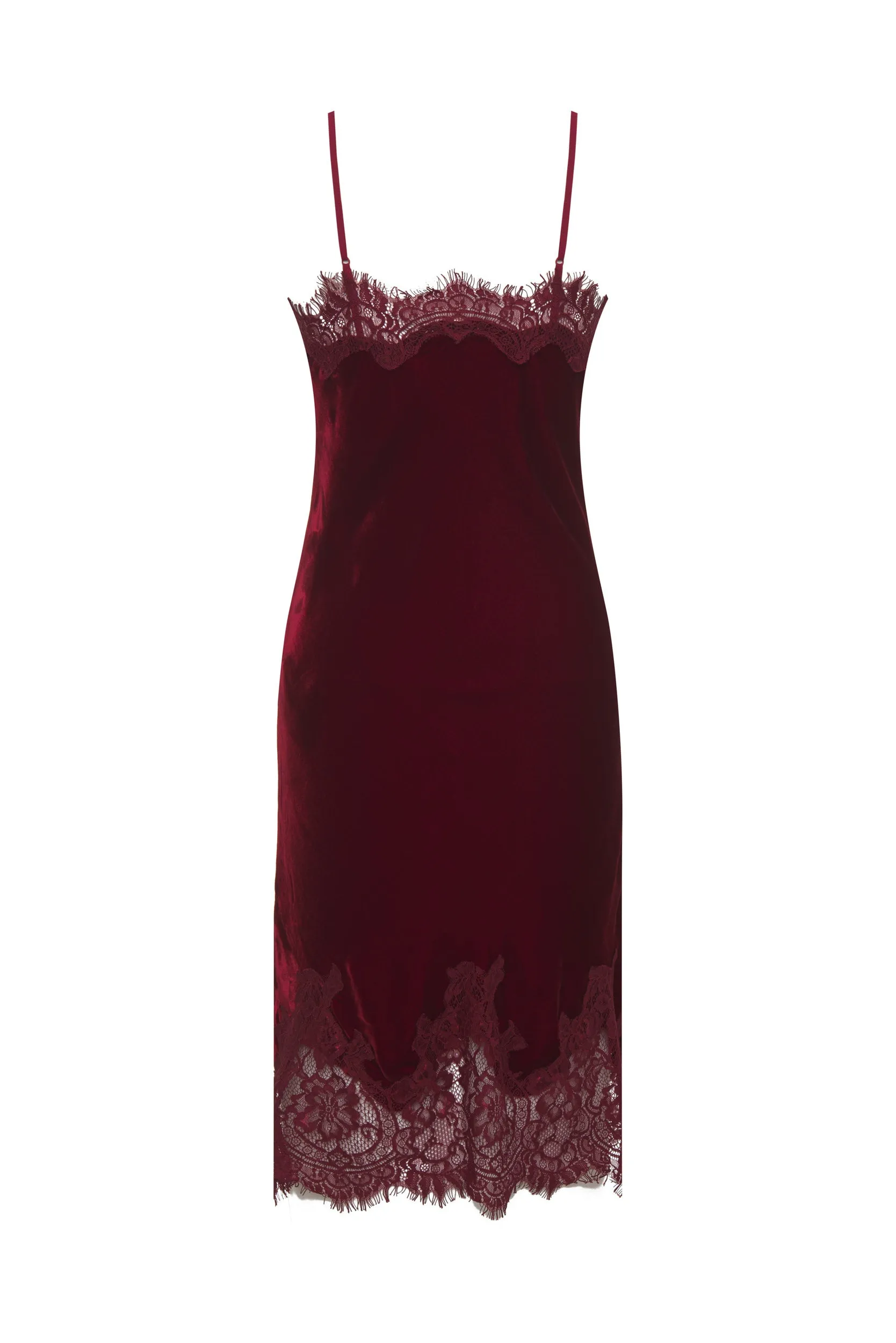 Velvet Coco Lace Dress Dalia Red