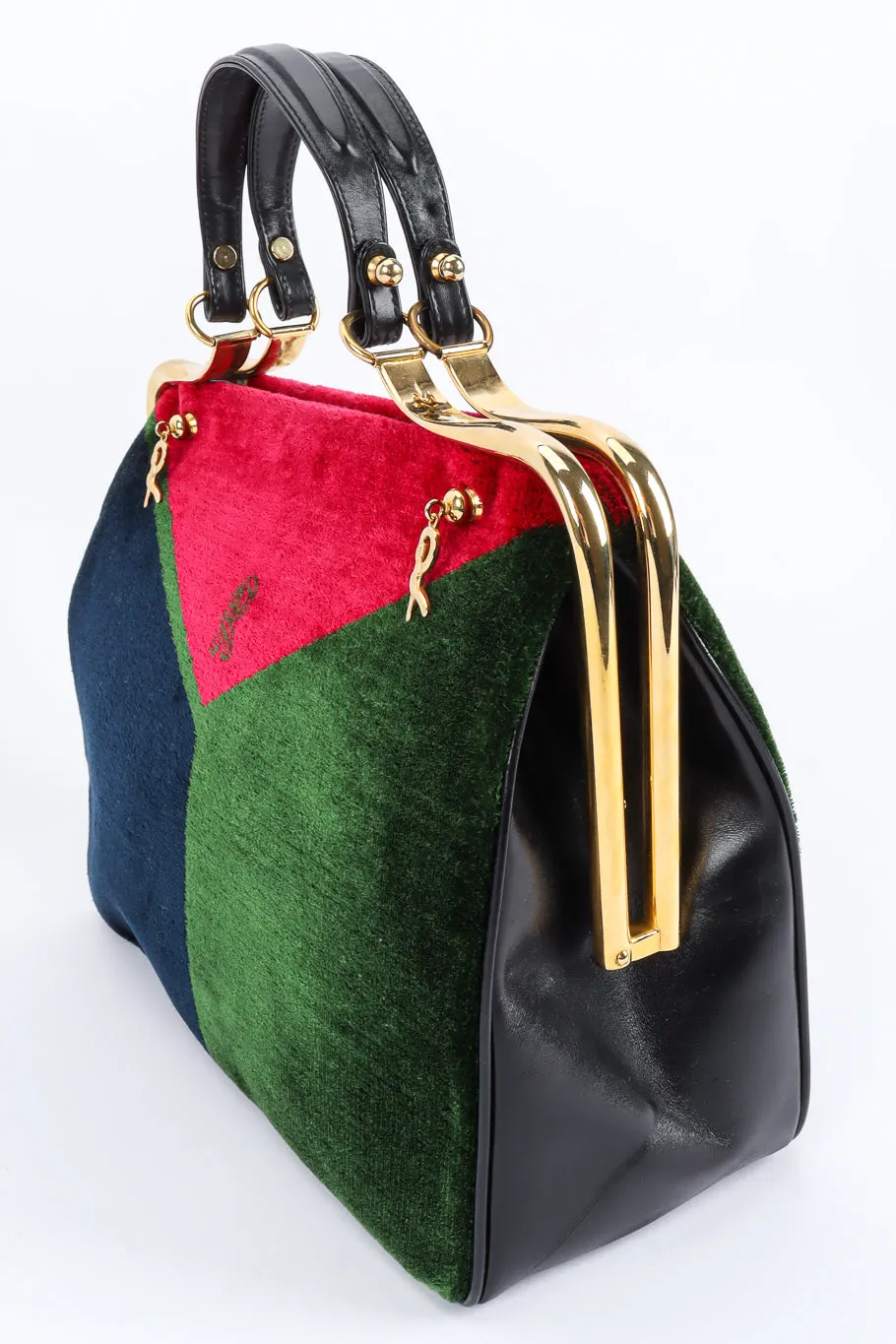 Velvet Frame Handbag