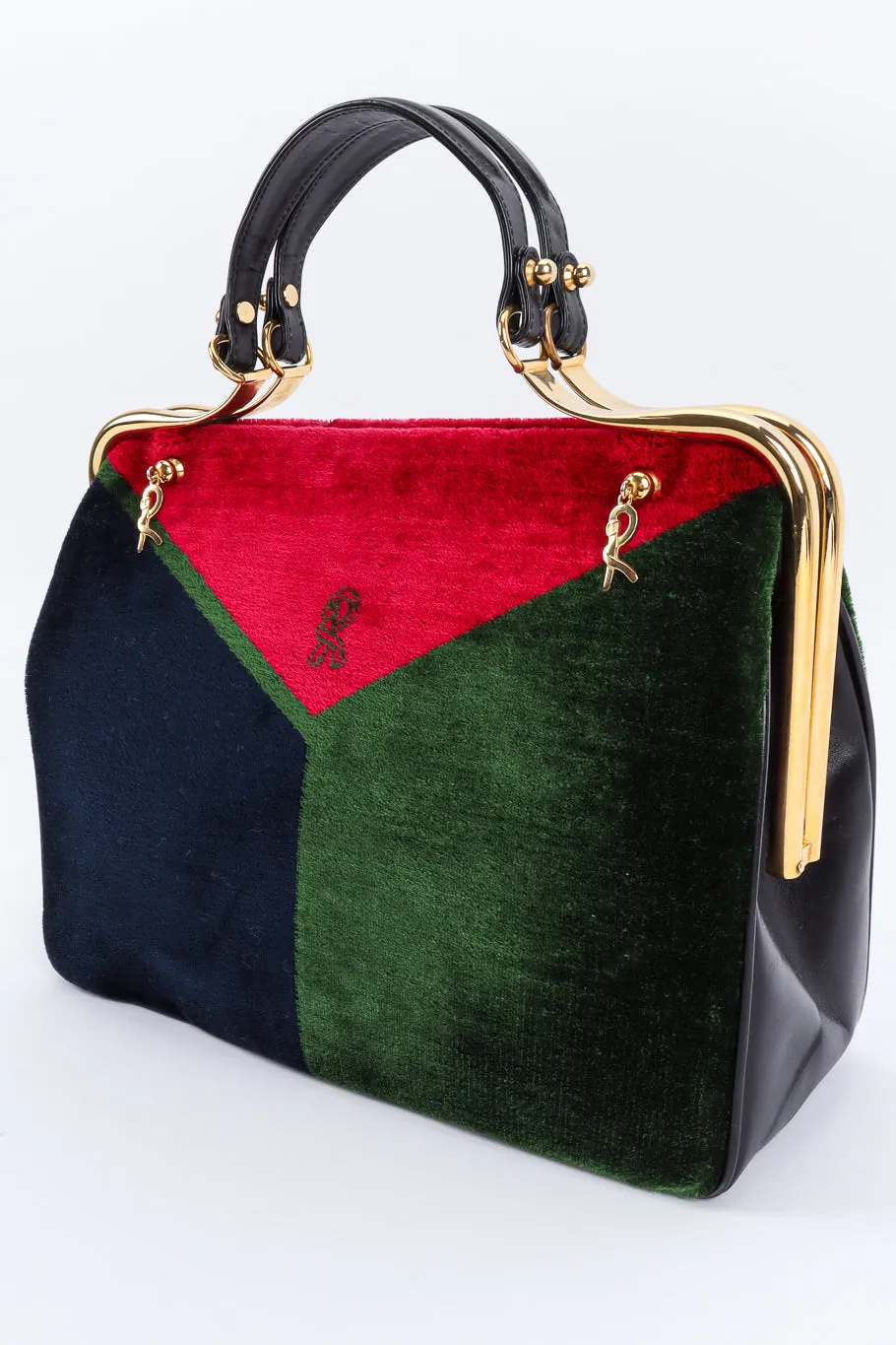 Velvet Frame Handbag