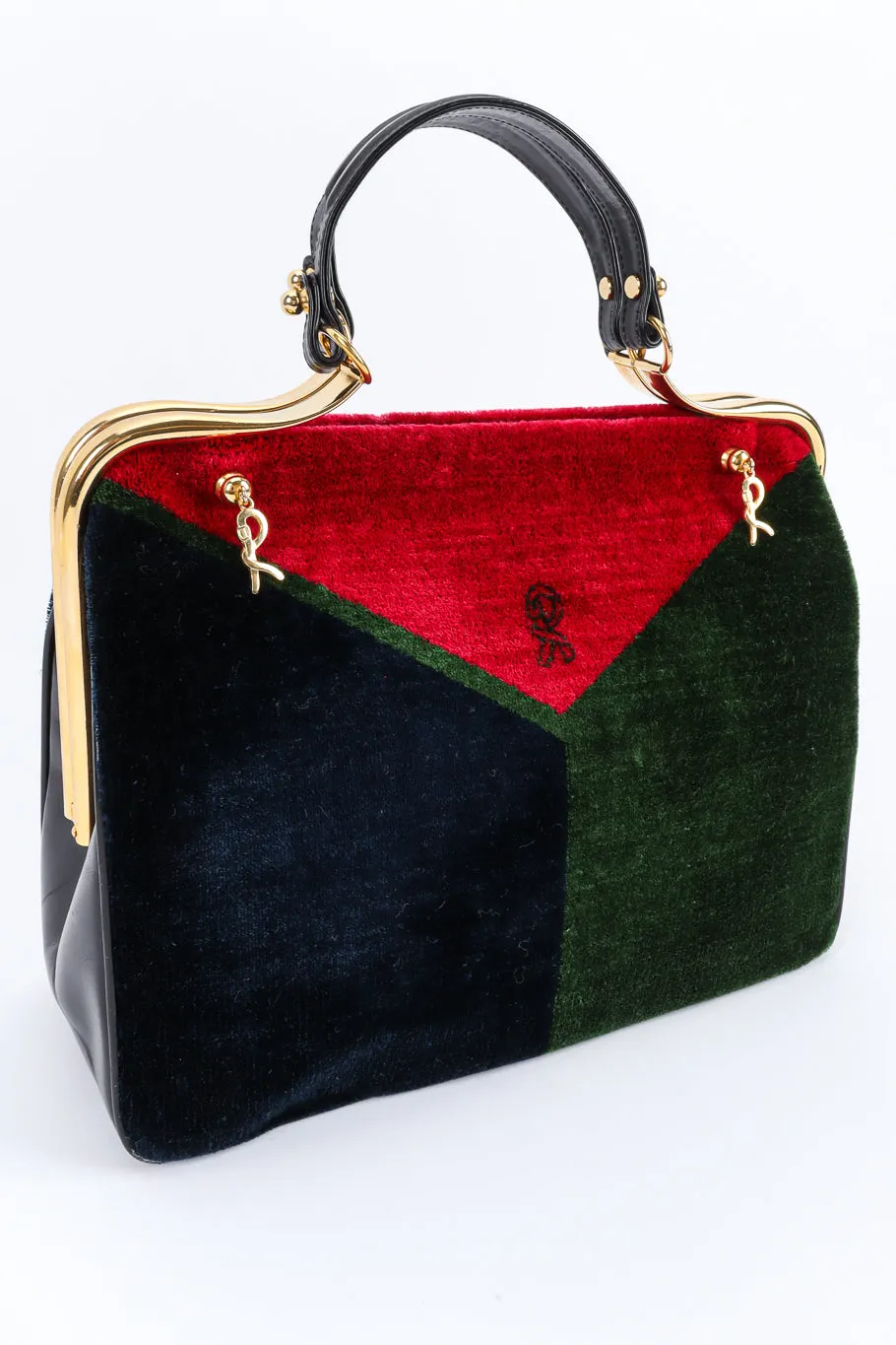Velvet Frame Handbag