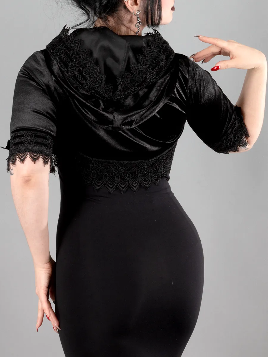 Velvet Hooded Bolero