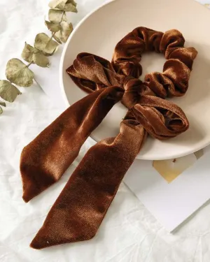 Velvet Scrunchie in Cedar