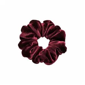 Velvet Small Burgundy Scrunchie