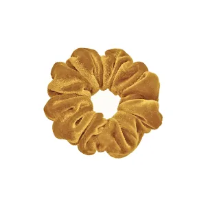 Velvet Small Mustard Scrunchie