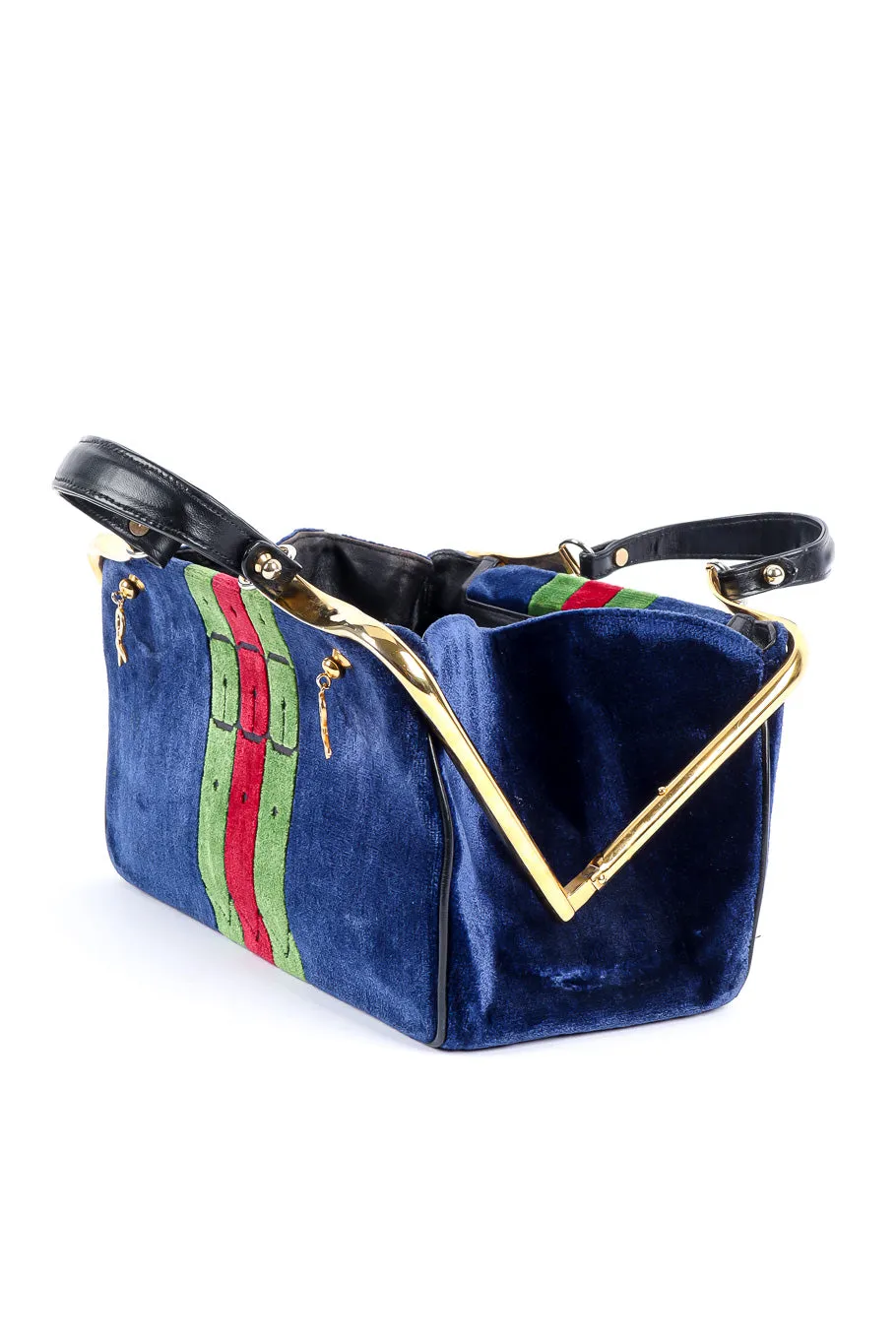 Velvet Stripe Frame Bag